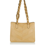 La Seine small chevron leather shopping bag