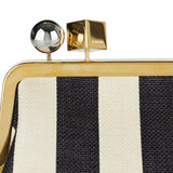Le Berlingot embellished woven clutch