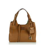 Hammered leather handbag