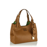 Hammered leather handbag