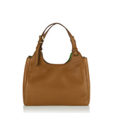 Hammered leather handbag