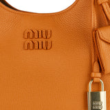 Hammered leather handbag