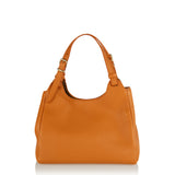 Hammered leather handbag