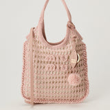 Miu Miu Ivy crochet raffia shoulder bag