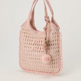 Miu Miu Ivy crochet raffia shoulder bag