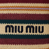 Miu Miu embroidered crochet shopping bag