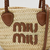 Miu Miu Woven fabric tote bag
