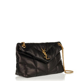 Puffer small leather shoulder bag