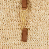 Le 5 à 7 supple small raffia shoulder bag