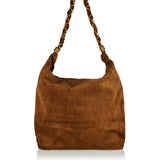 Amalia suede shoulder bag