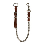 Miu Miu Metal and leather key ring