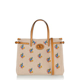 Antibes medium canvas shopping bag with embroidery