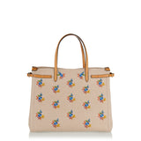 Antibes medium canvas shopping bag with embroidery