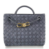 Bottega Veneta Andiamo small intrecciato suede tote bag