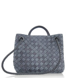 Bottega Veneta Andiamo small intrecciato suede tote bag
