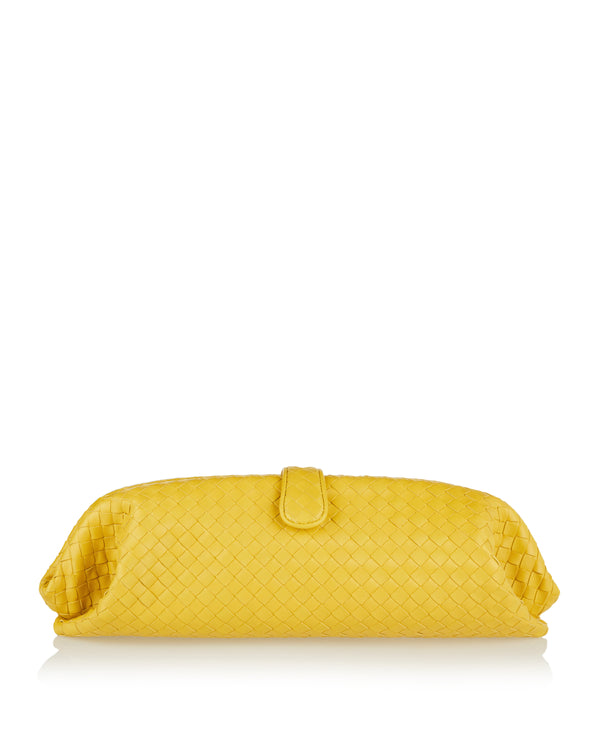 Bottega Veneta Lauren 1979 intrecciato leather clutch