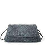 Bottega Veneta Giorno intrecciato suede pouch