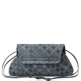 Bottega Veneta Giorno intrecciato suede pouch