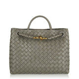 Andiamo medium leather top-handle bag