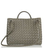 Andiamo medium leather top-handle bag