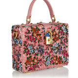 Floral Dolce Box bag