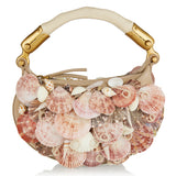 Ébène mini bag with embroidered shells