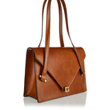 Severine leather top-handle bag