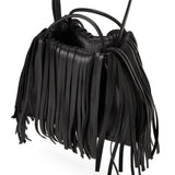 Givenchy Nano Facet leather fringed tote bag