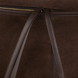 Loewe Amazona leather-trimmed suede tote bag