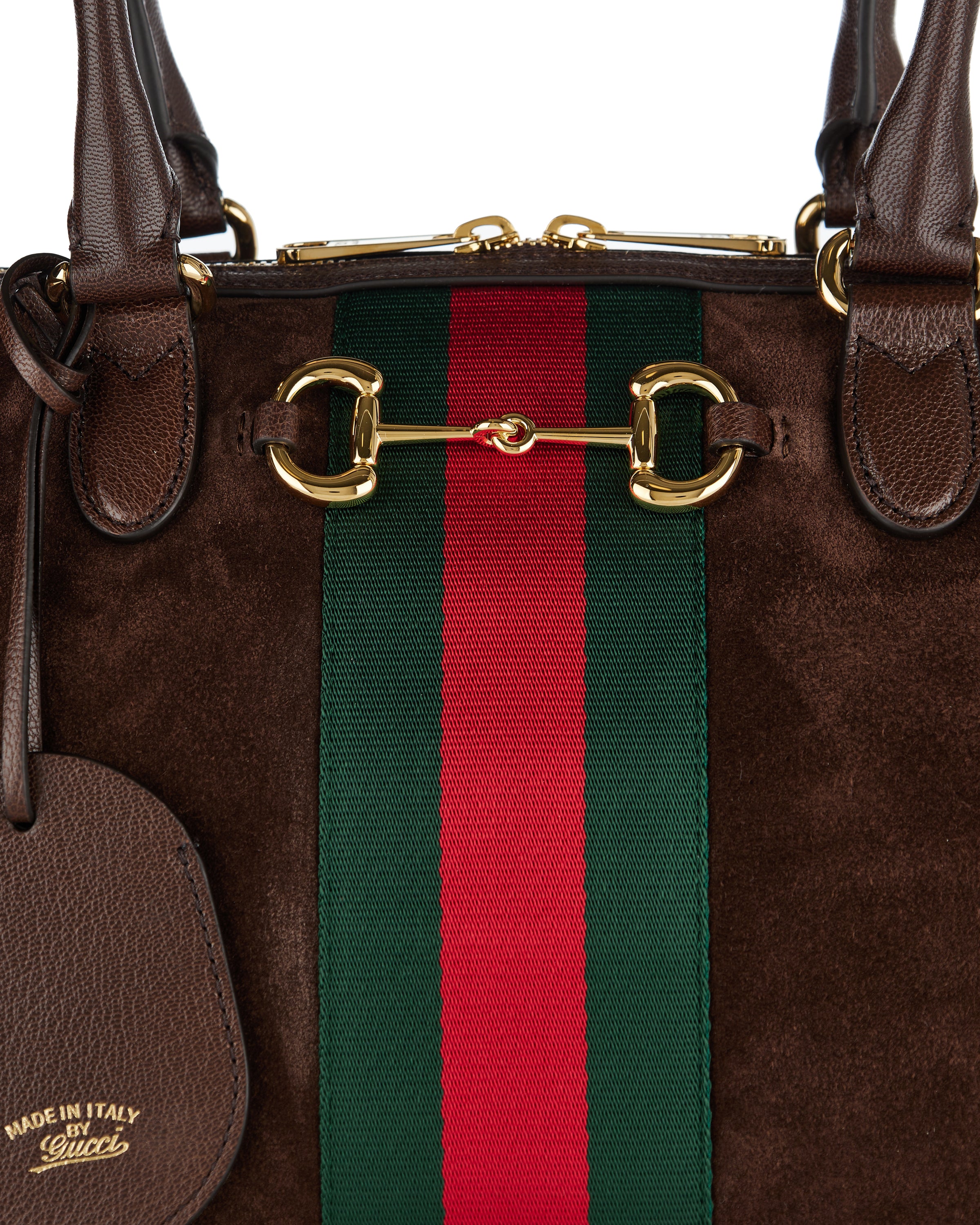 Gucci Borsetto large boston suede duffel bag – Luisa World