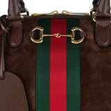 Gucci Borsetto large boston suede duffel bag
