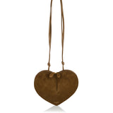 Alaia Le Cœur bi-material crossbody bag