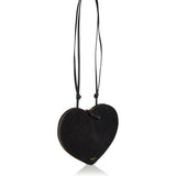 Alaia Le Cœur bi-material crossbody bag