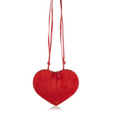 Alaia Le Cœur bi-material  crossbody bag