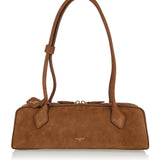 Alaia Le Teckel medium nubuck shoulder bag