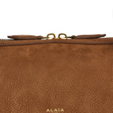 Alaia Le Teckel medium nubuck shoulder bag