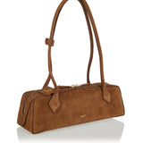 Alaia Le Teckel medium nubuck shoulder bag