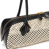 Alaïa Le Teckel medium woven shoulder bag