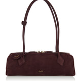 Alaia Le Teckel small suede shoulder bag