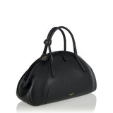 Leather top-handle bag