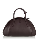 Leather top-handle bag