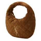 Saint Laurent Icarino quilted suede bag