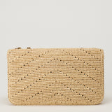 Saint Laurent Loulou small raffia shoulder bag