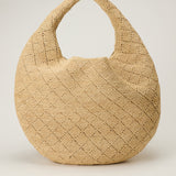 Saint Laurent Icare Cassandre embellished woven raffia shoulder bag