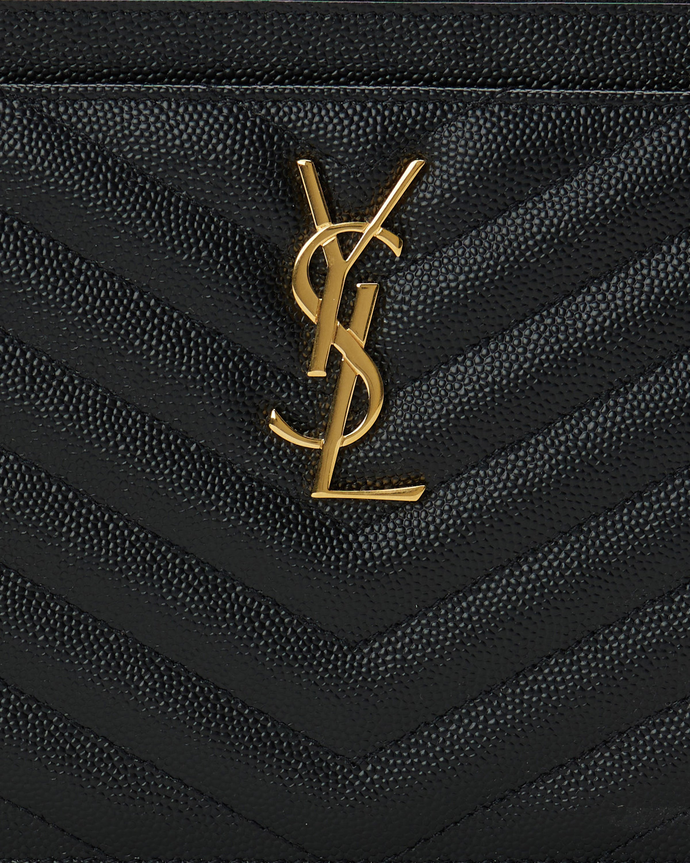Saint Laurent Cassandre matelassé large pouch – Luisa World