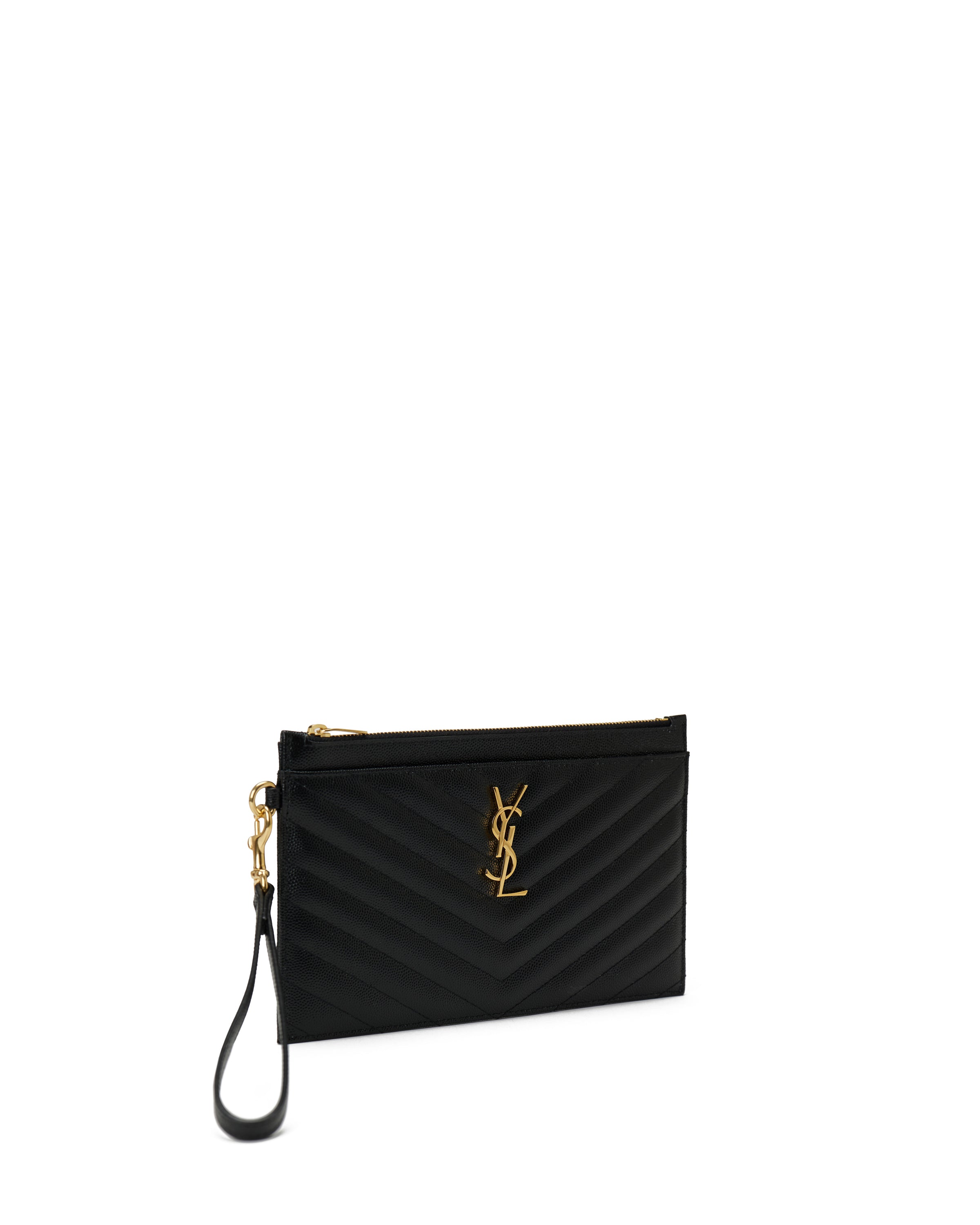 Saint Laurent Cassandre matelassé large pouch – Luisa World