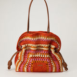 Loewe Paula’s Ibiza Flamenco mini raffia clutch