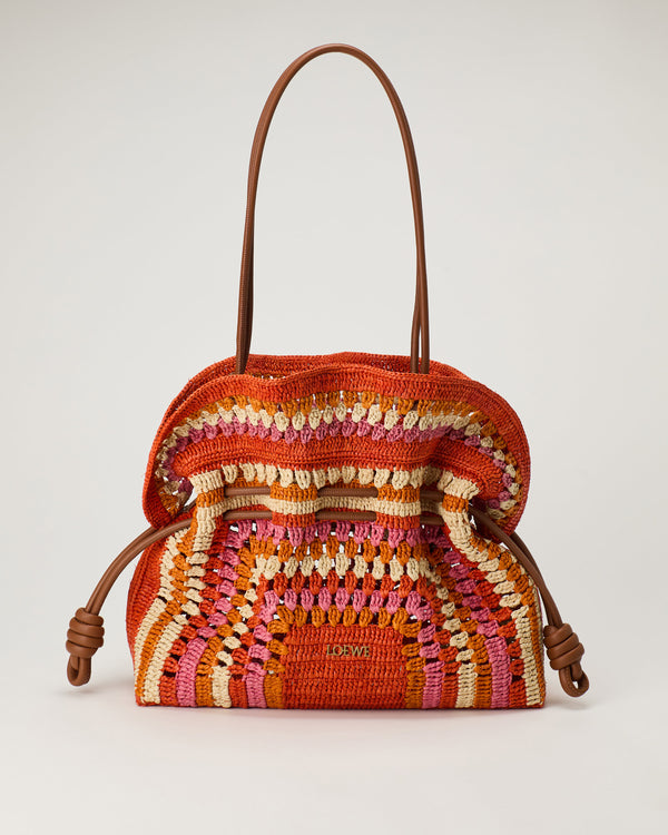Loewe Paula’s Ibiza Flamenco mini raffia clutch
