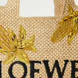 Loewe Paula's Ibiza Small font raffia tote bag