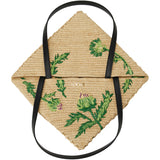 Loewe Paula's Ibiza Puzzle medium raffia fold tote